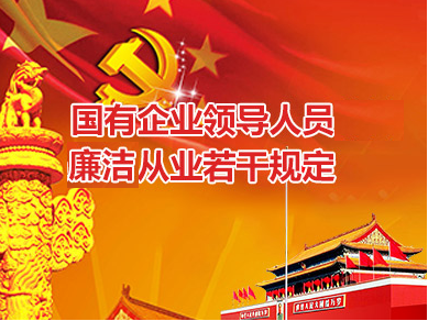 国有企业领导人员廉洁从业若干规定